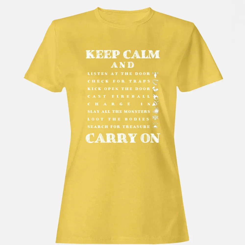 Keep Calm And Carry On Women's T-shirt - 4