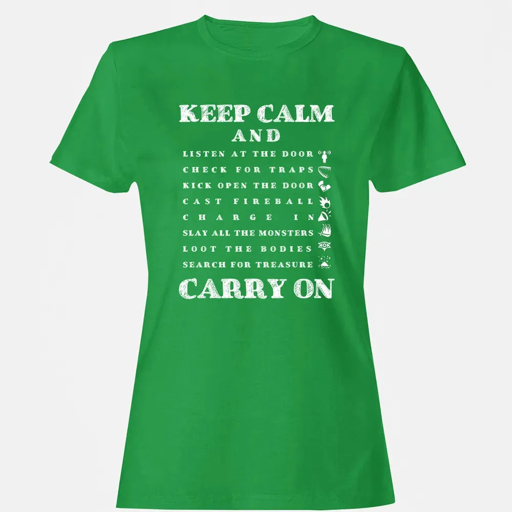 Keep Calm And Carry On Women's T-shirt - 7