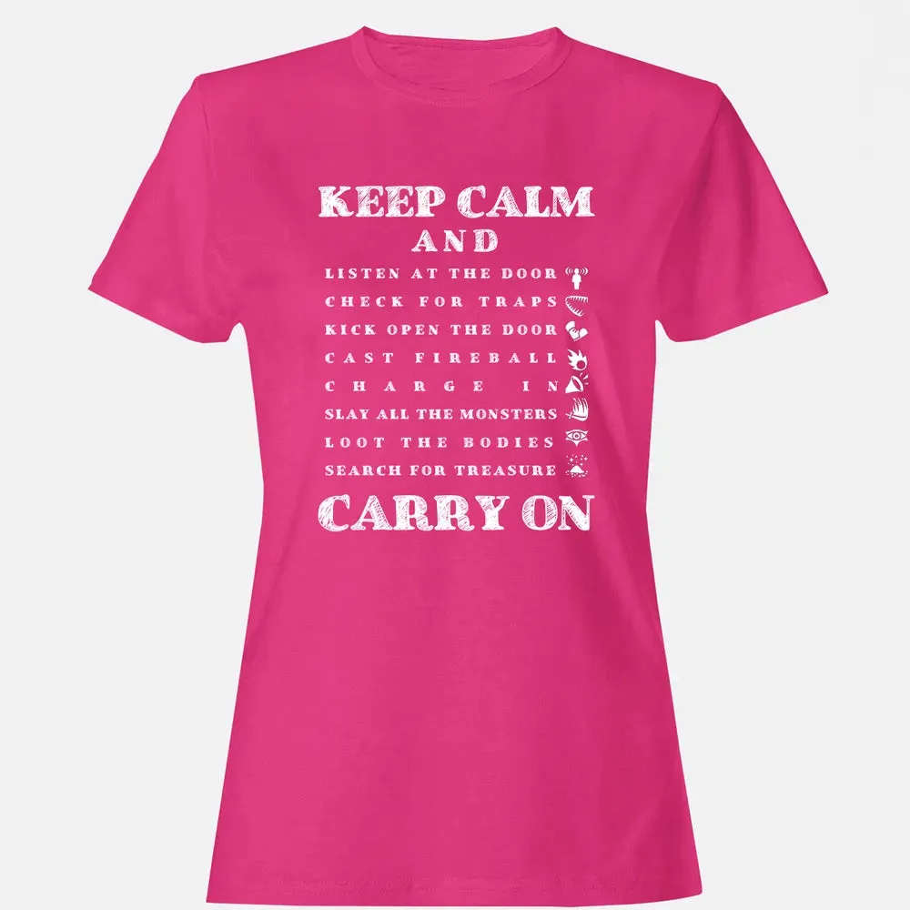 Keep Calm And Carry On Women's T-shirt - 6