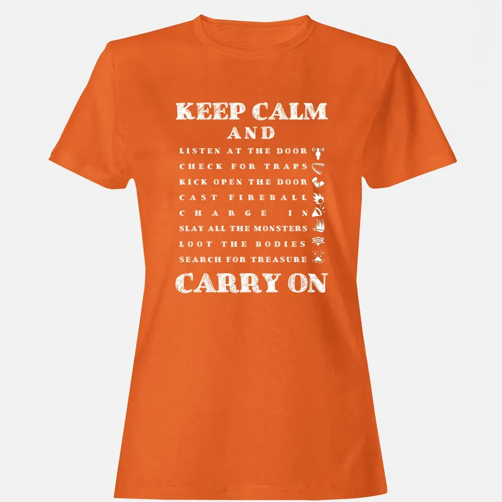 Keep Calm And Carry On Women's T-shirt - 11