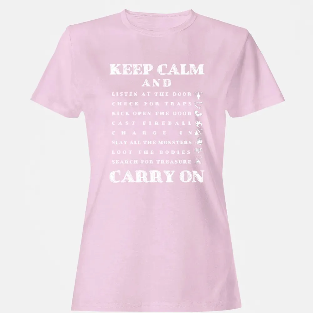 Keep Calm And Carry On Women's T-shirt - 9
