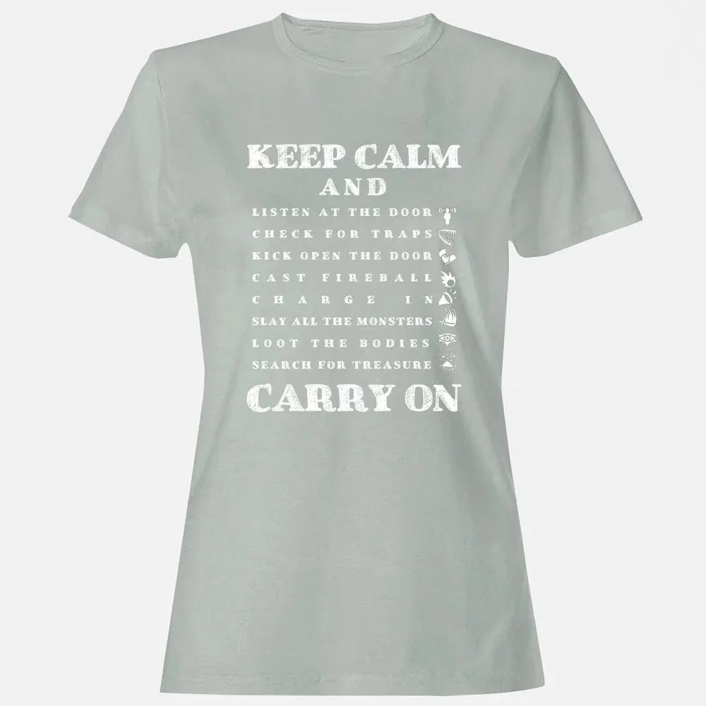 Keep Calm And Carry On Women's T-shirt - 2