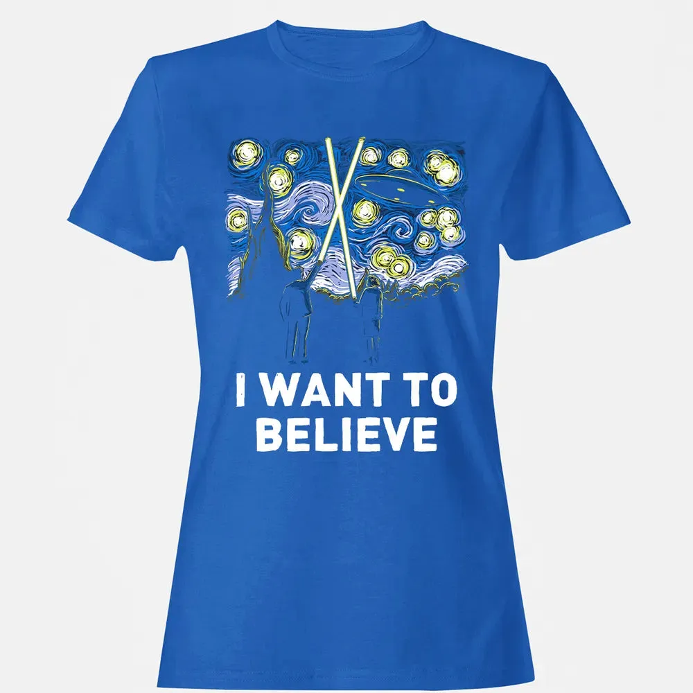 I Want To Believe Women's T-shirt - 14