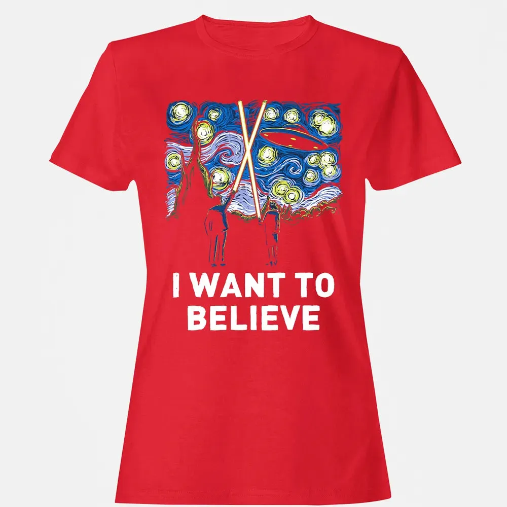 I Want To Believe Women's T-shirt - 13