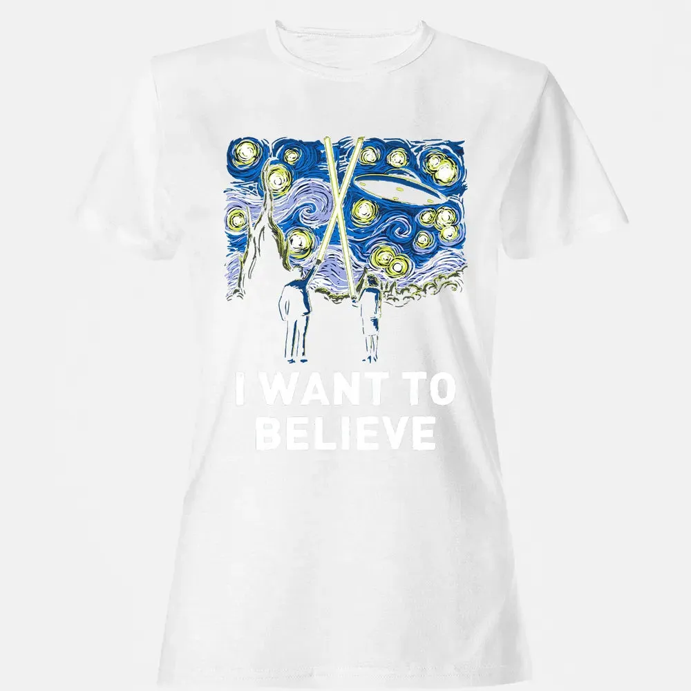 I Want To Believe Women's T-shirt - 16