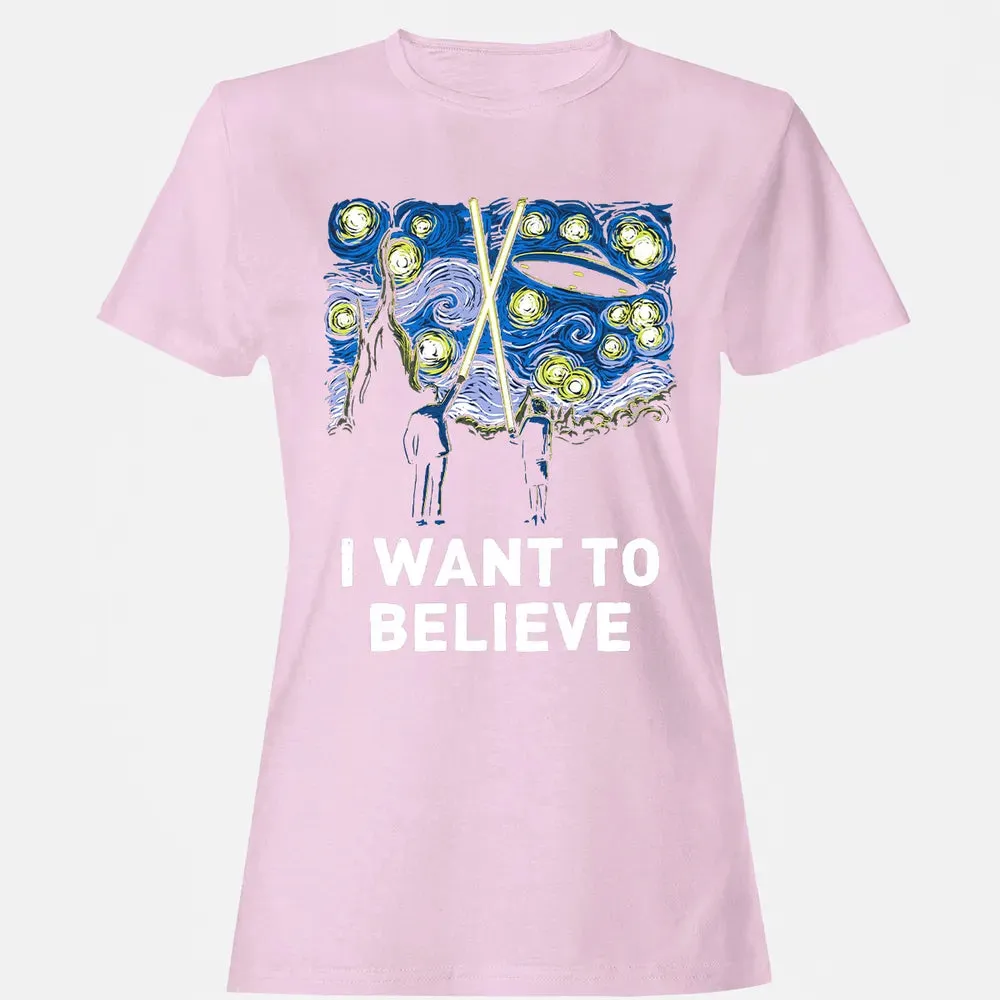 I Want To Believe Women's T-shirt - 9