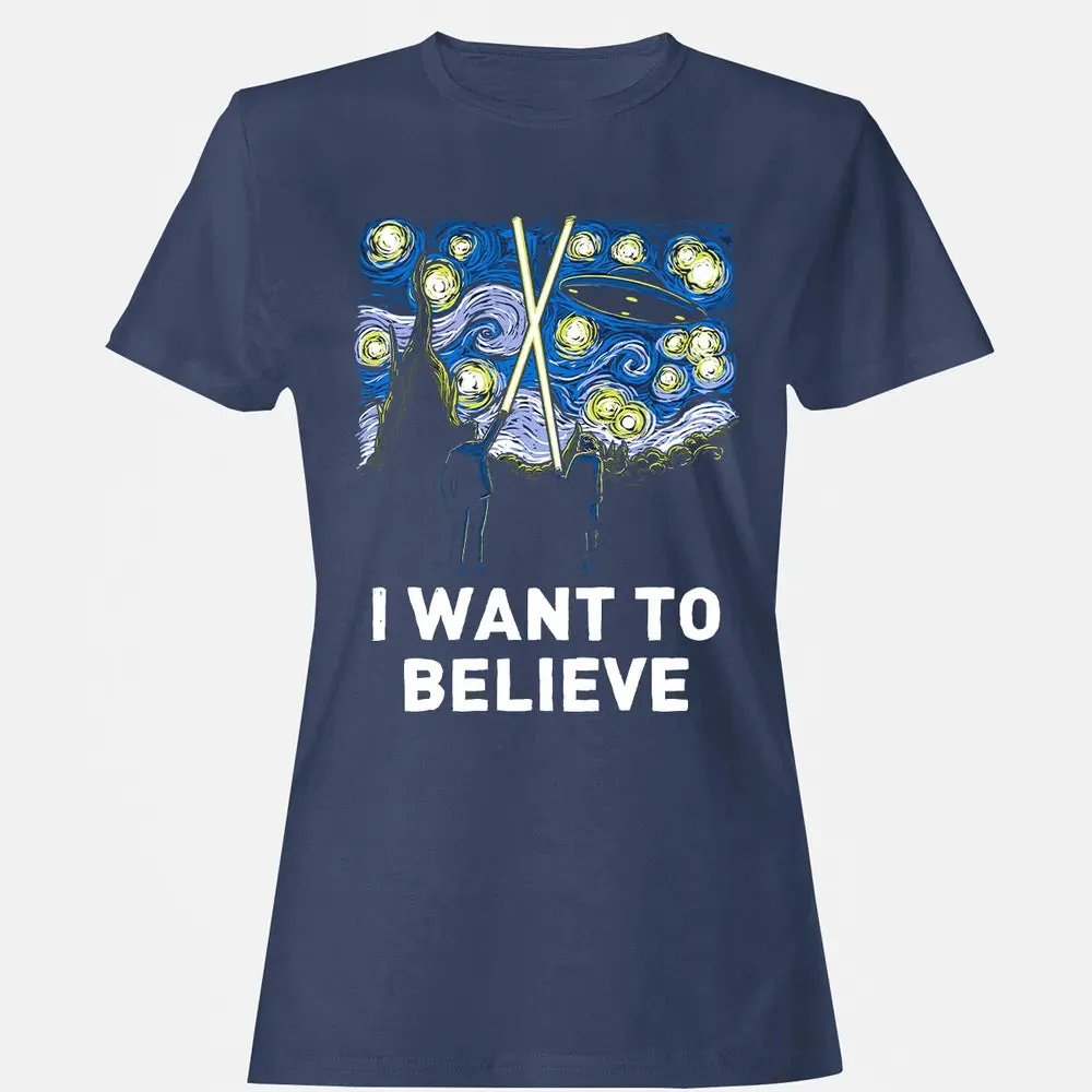 I Want To Believe Women's T-shirt - 10