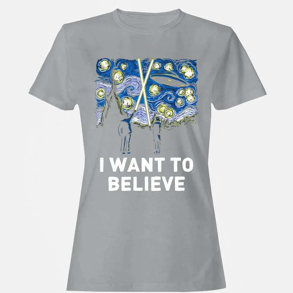 I Want To Believe Women's T-shirt - 15