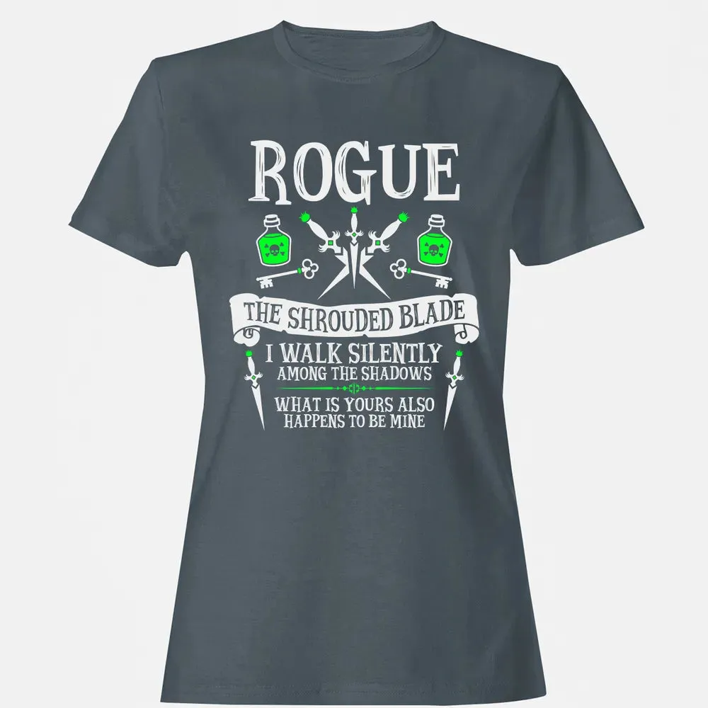 ROGUE, THE SHROUDED BLADE (White Text) Women's T-shirt - 3