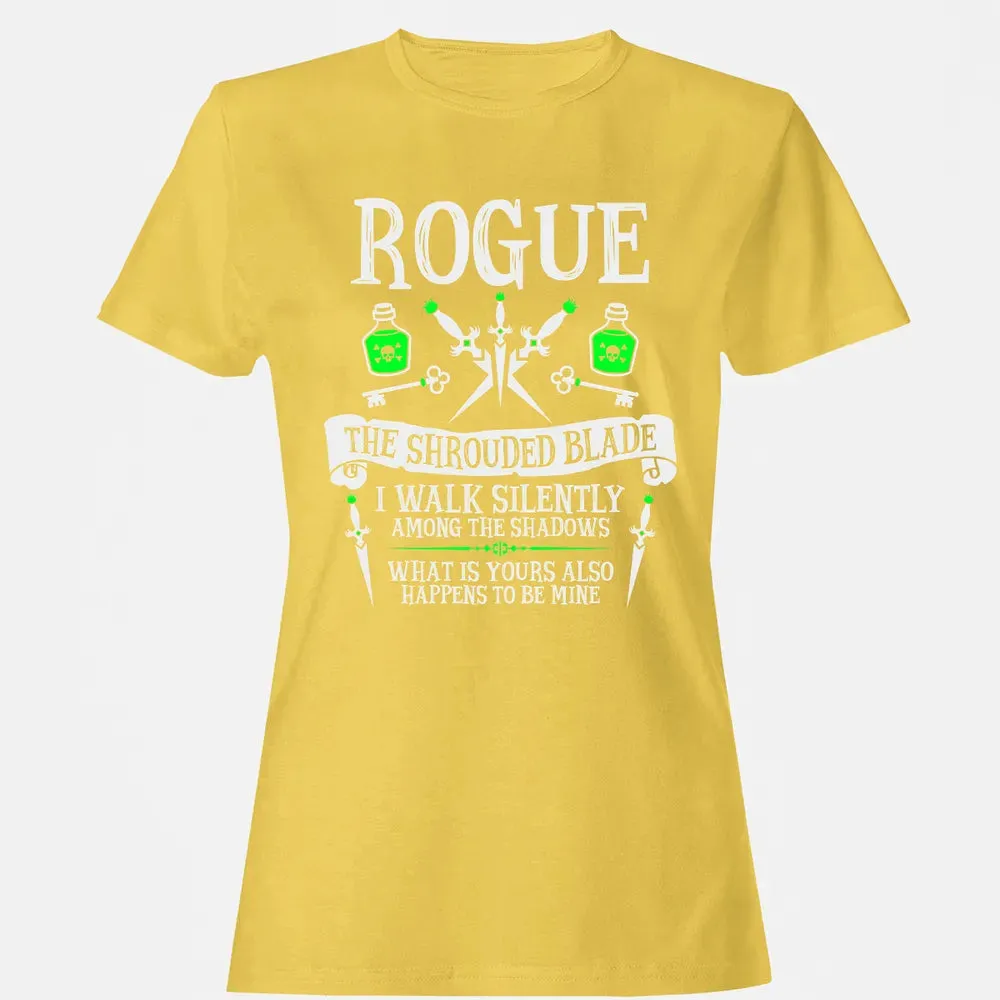 ROGUE, THE SHROUDED BLADE (White Text) Women's T-shirt - 4