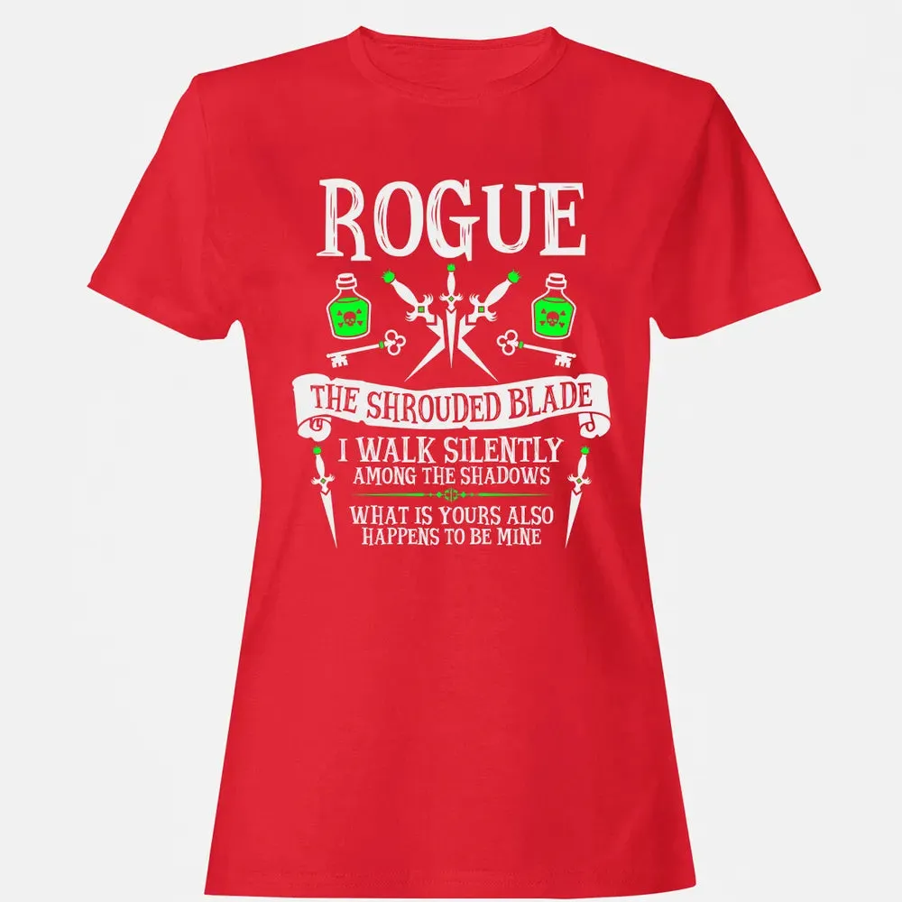 ROGUE, THE SHROUDED BLADE (White Text) Women's T-shirt - 13