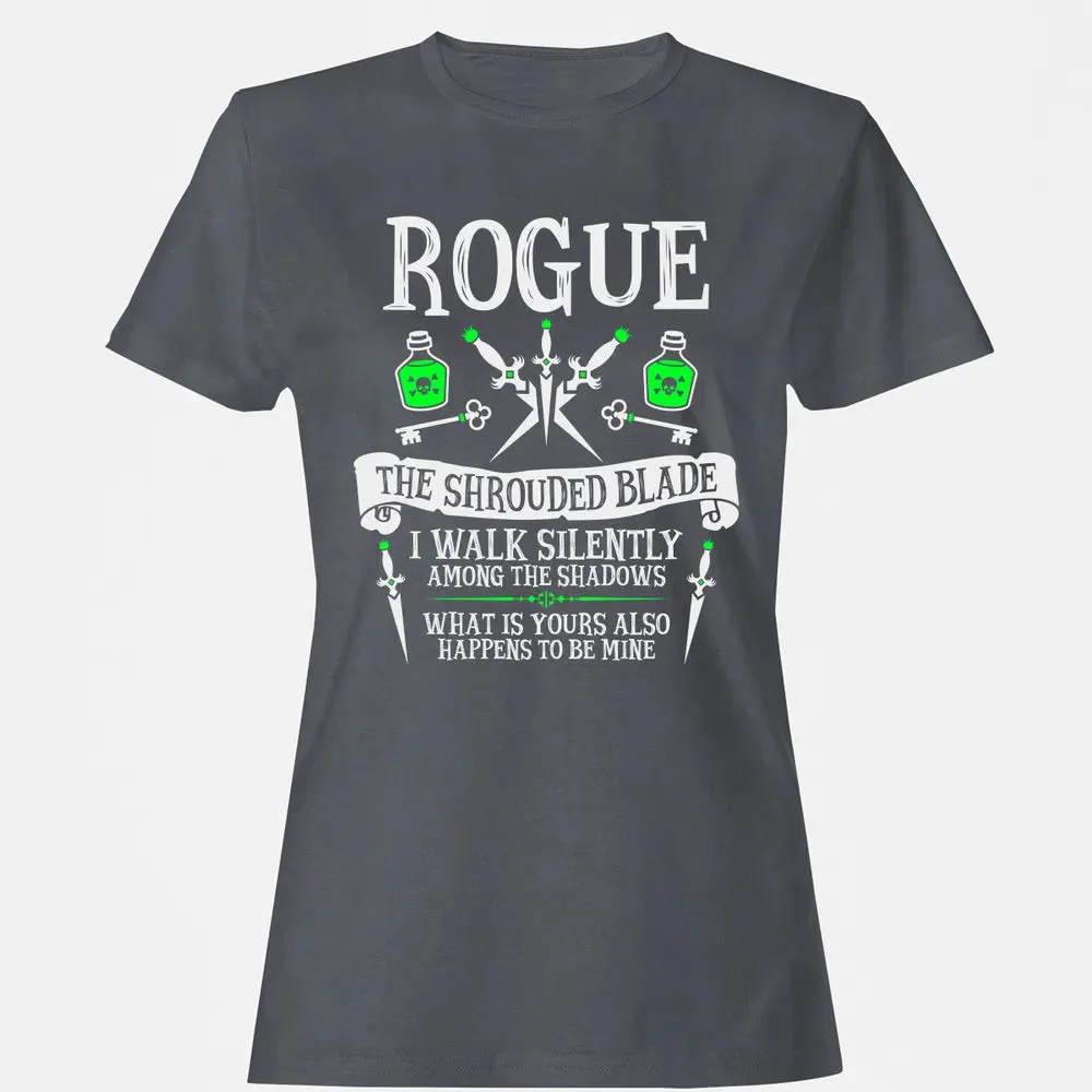 ROGUE, THE SHROUDED BLADE (White Text) Women's T-shirt - 5
