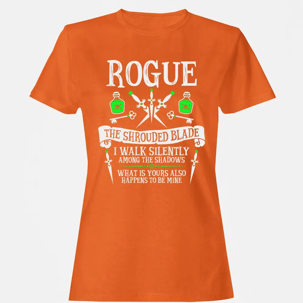 ROGUE, THE SHROUDED BLADE (White Text) Women's T-shirt - 11
