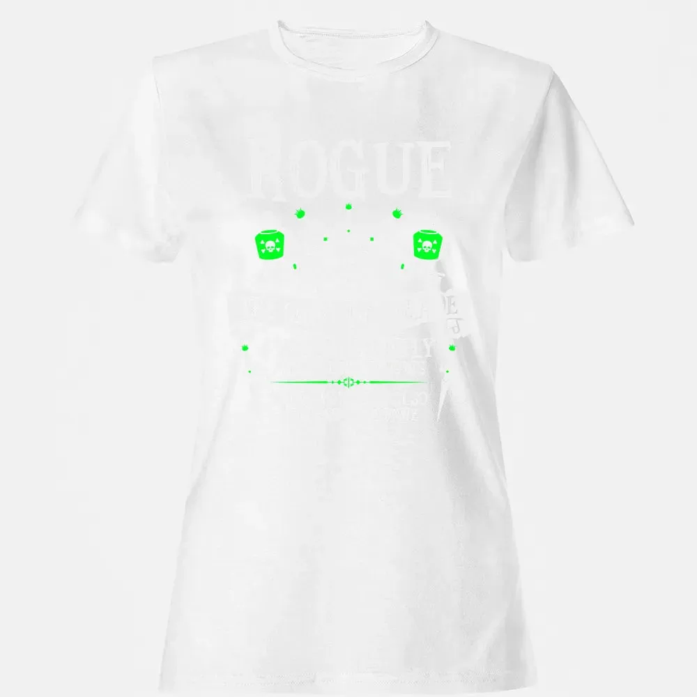 ROGUE, THE SHROUDED BLADE (White Text) Women's T-shirt - 16