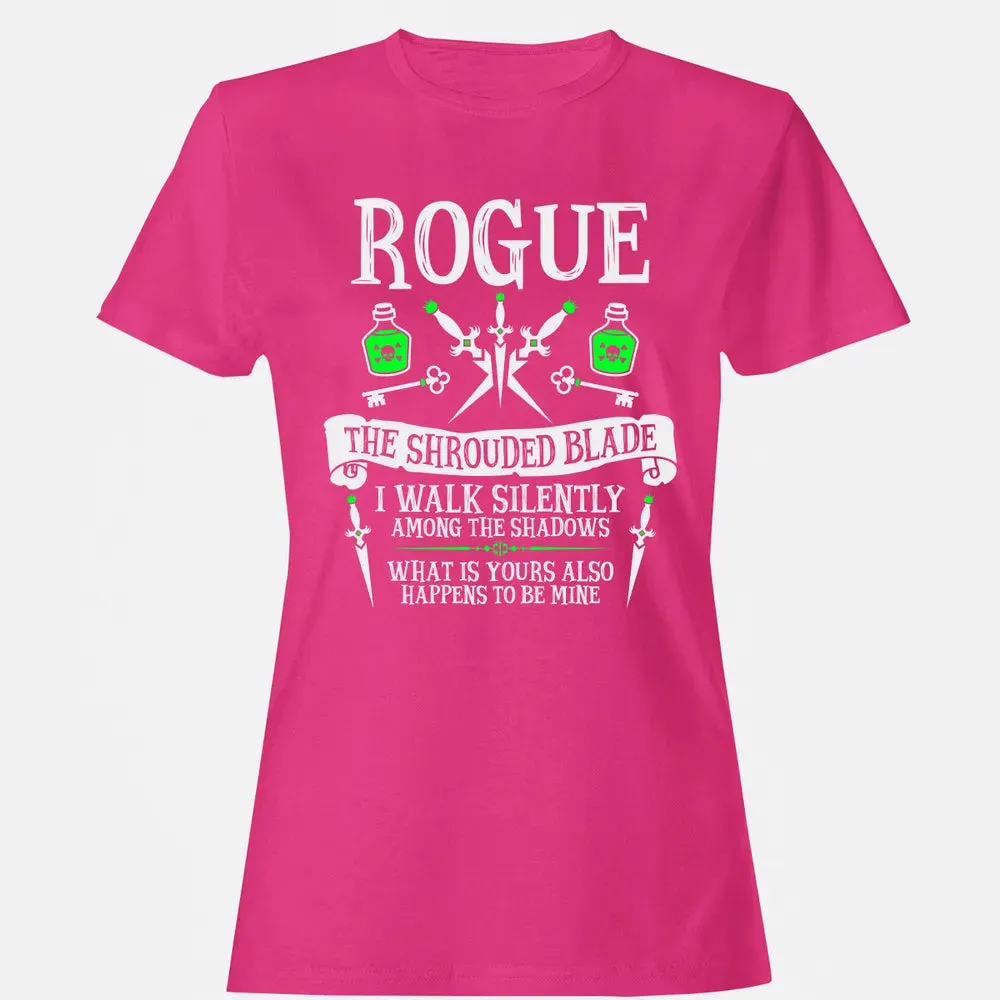 ROGUE, THE SHROUDED BLADE (White Text) Women's T-shirt - 6