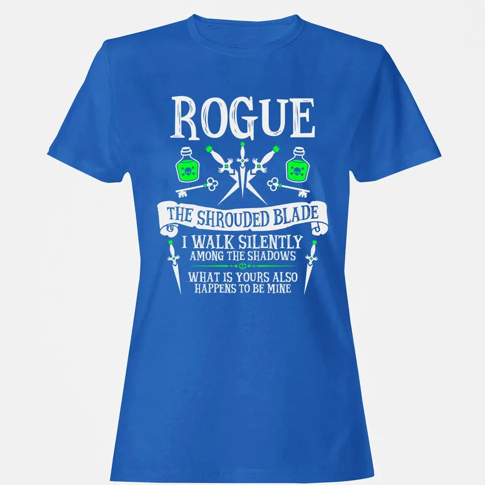 ROGUE, THE SHROUDED BLADE (White Text) Women's T-shirt - 14