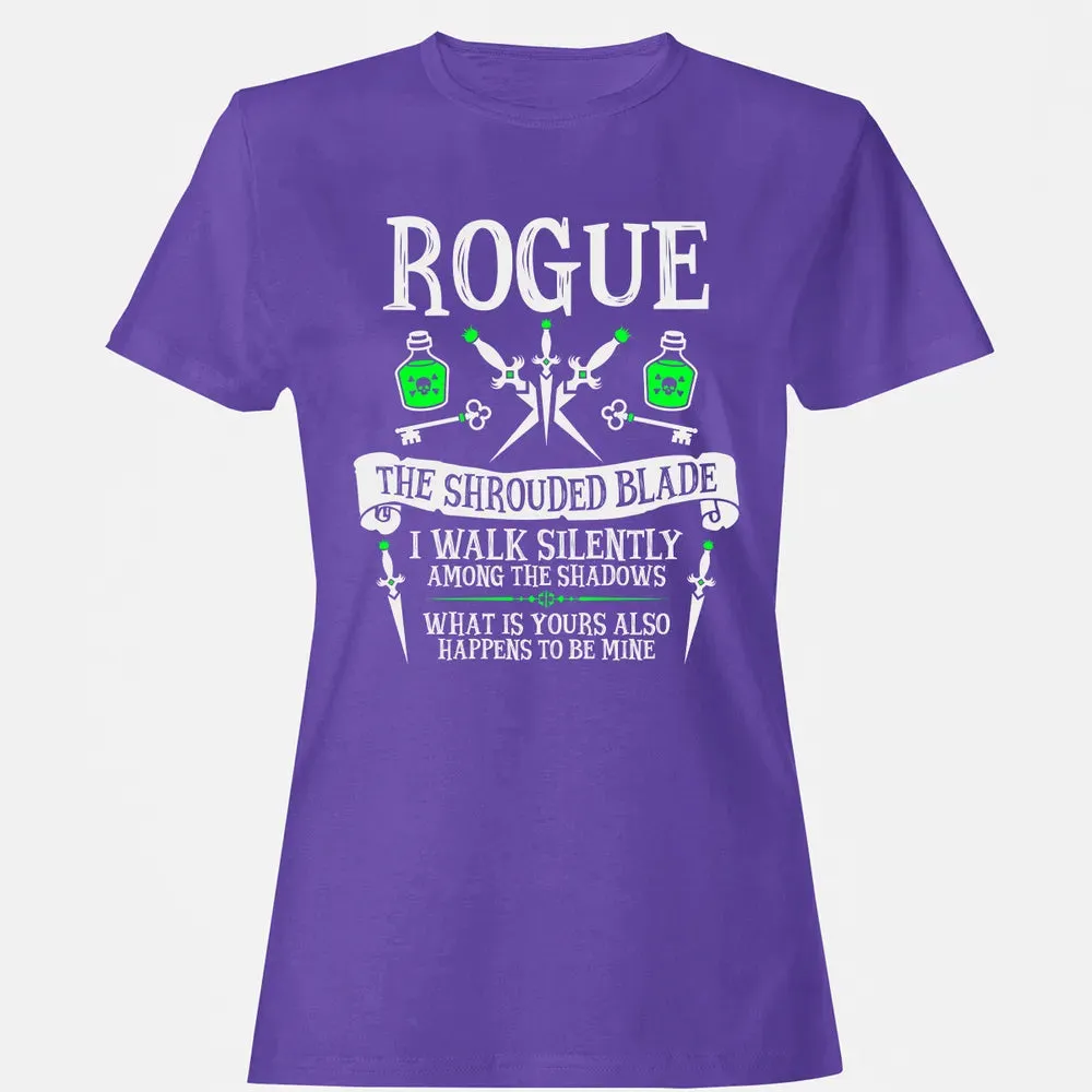 ROGUE, THE SHROUDED BLADE (White Text) Women's T-shirt - 12