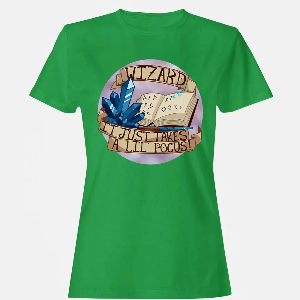 Wizard   It Just Takes a Lil Pocus Women's T-shirt - 7