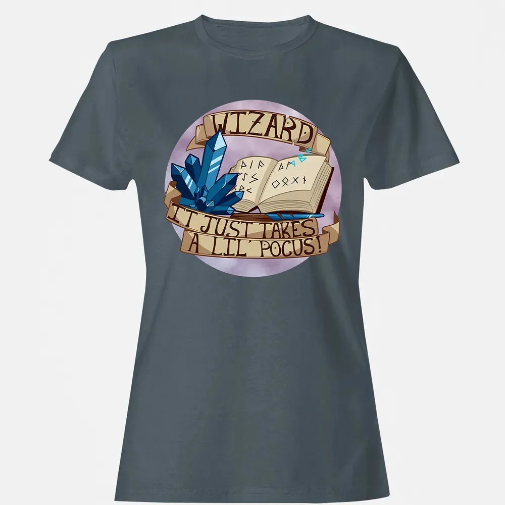 Wizard   It Just Takes a Lil Pocus Women's T-shirt - 3