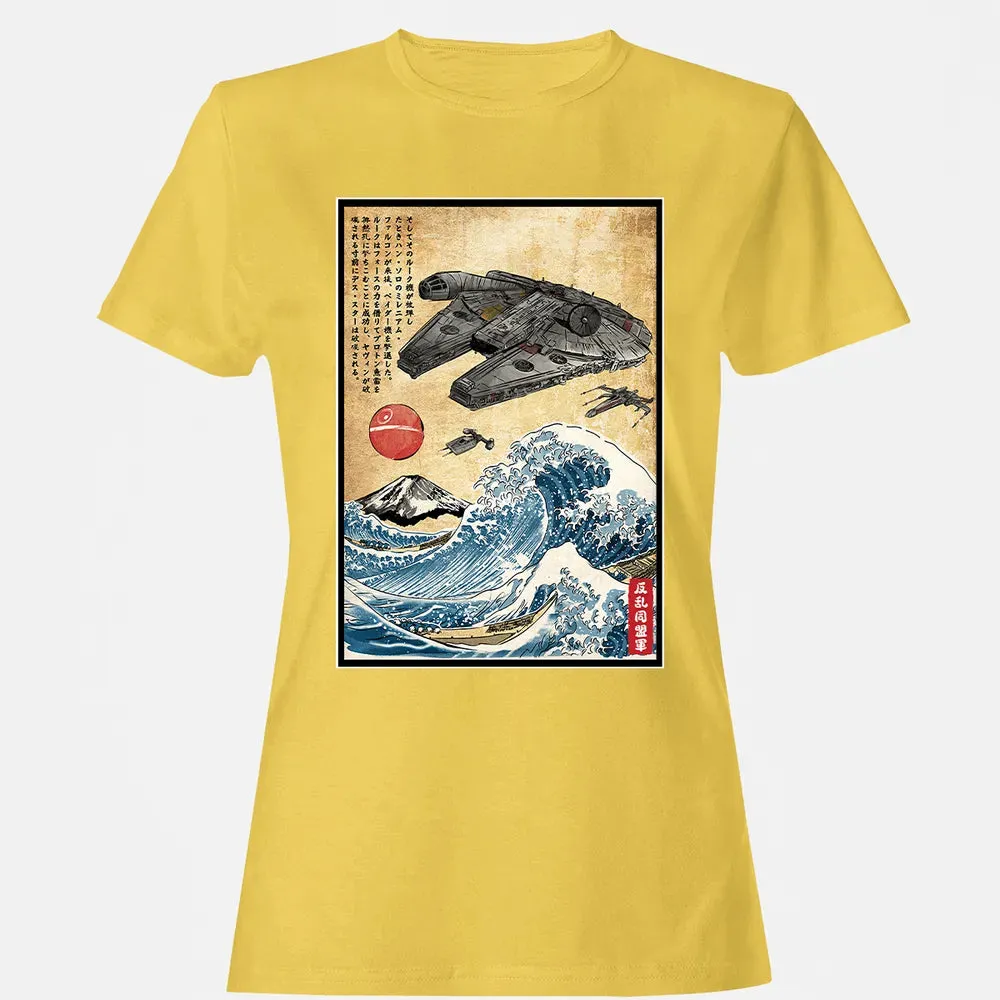 Rebels in Japan woodblock Women's T-shirt - 4