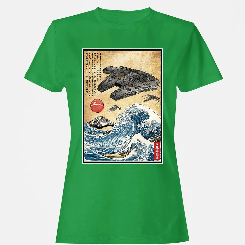 Rebels in Japan woodblock Women's T-shirt - 7