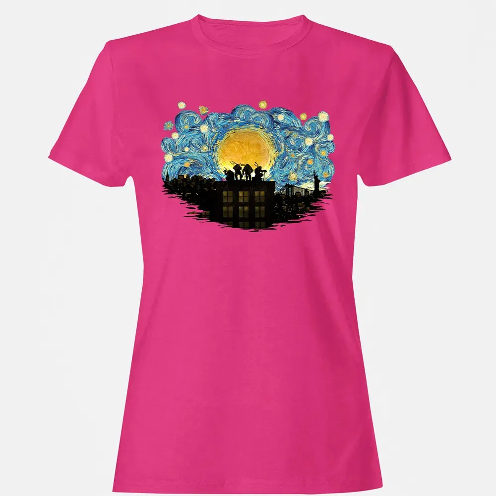 TMNT Starry Night Women's T-shirt - 6