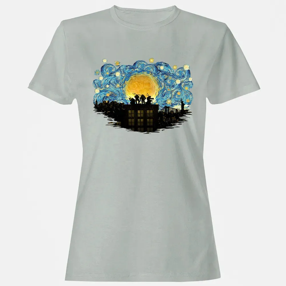 TMNT Starry Night Women's T-shirt - 2