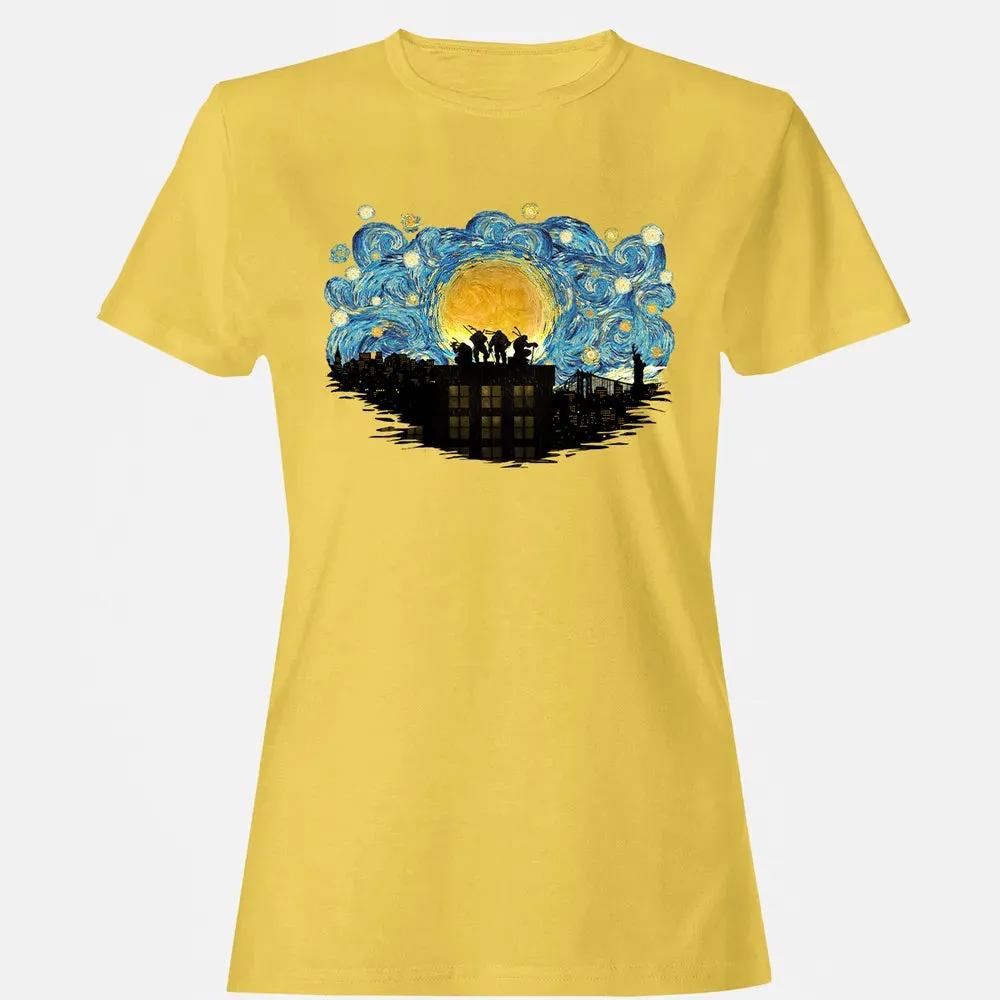 TMNT Starry Night Women's T-shirt - 4