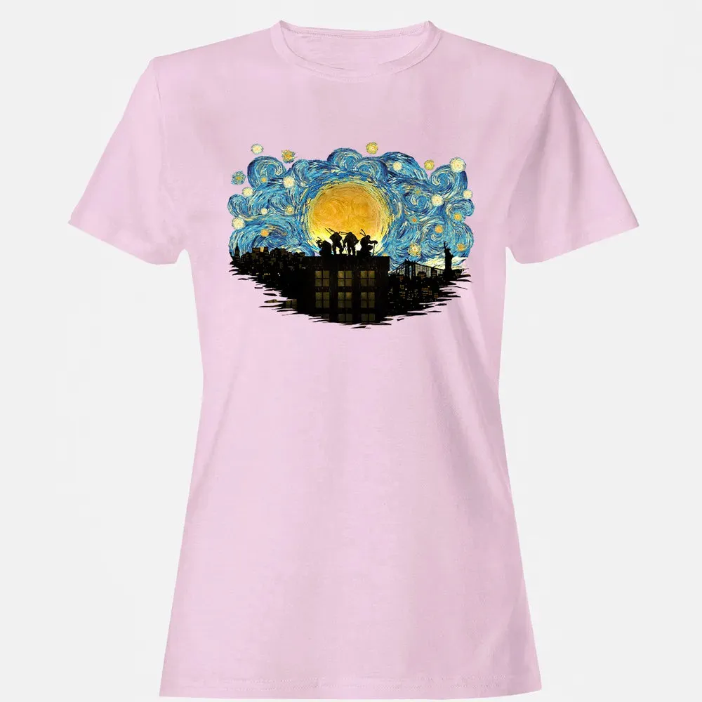 TMNT Starry Night Women's T-shirt - 9