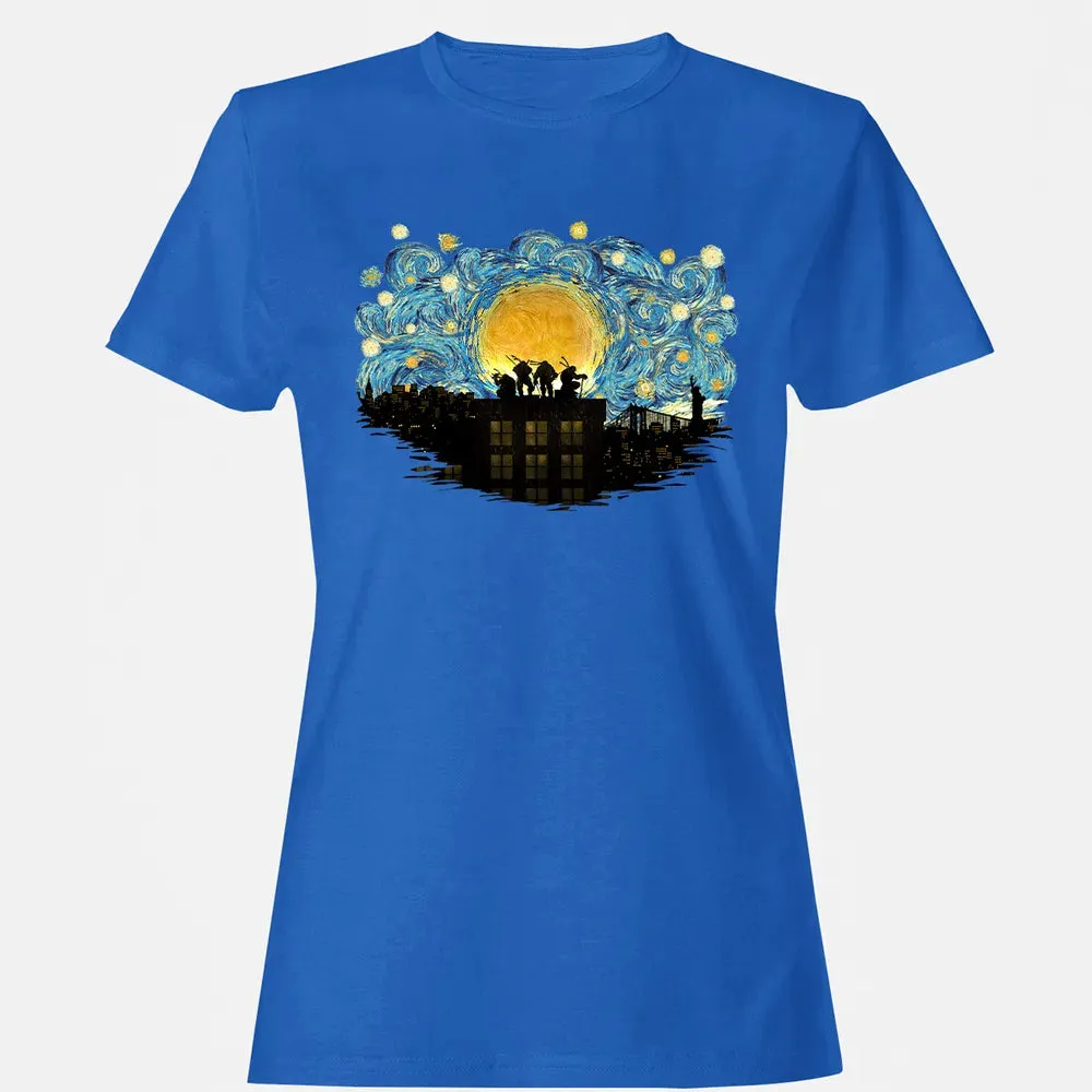 TMNT Starry Night Women's T-shirt - 14