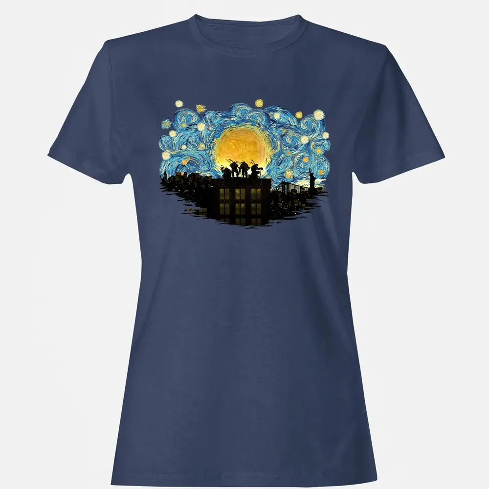 TMNT Starry Night Women's T-shirt - 10