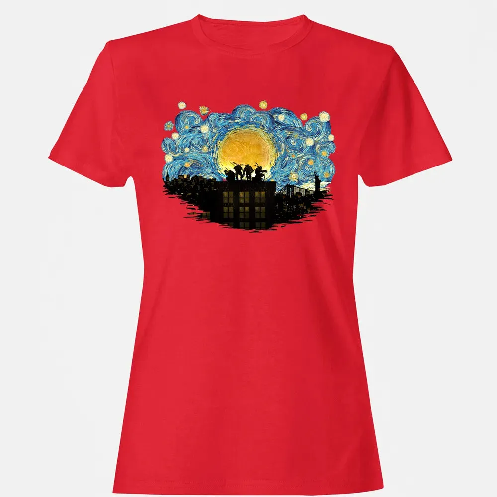 TMNT Starry Night Women's T-shirt - 13