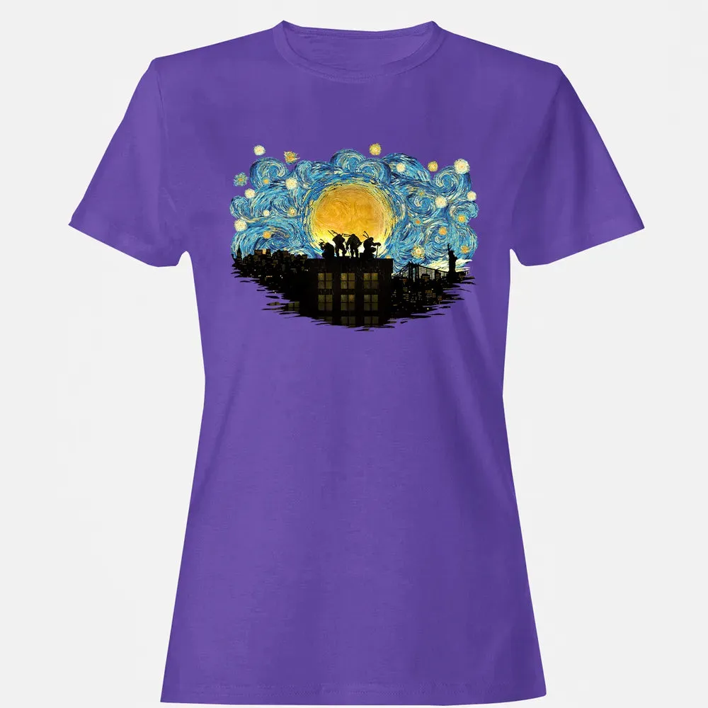 TMNT Starry Night Women's T-shirt - 12
