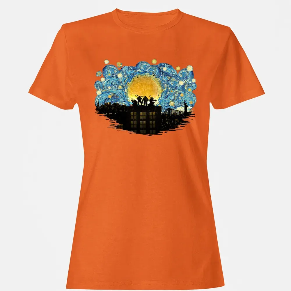 TMNT Starry Night Women's T-shirt - 11