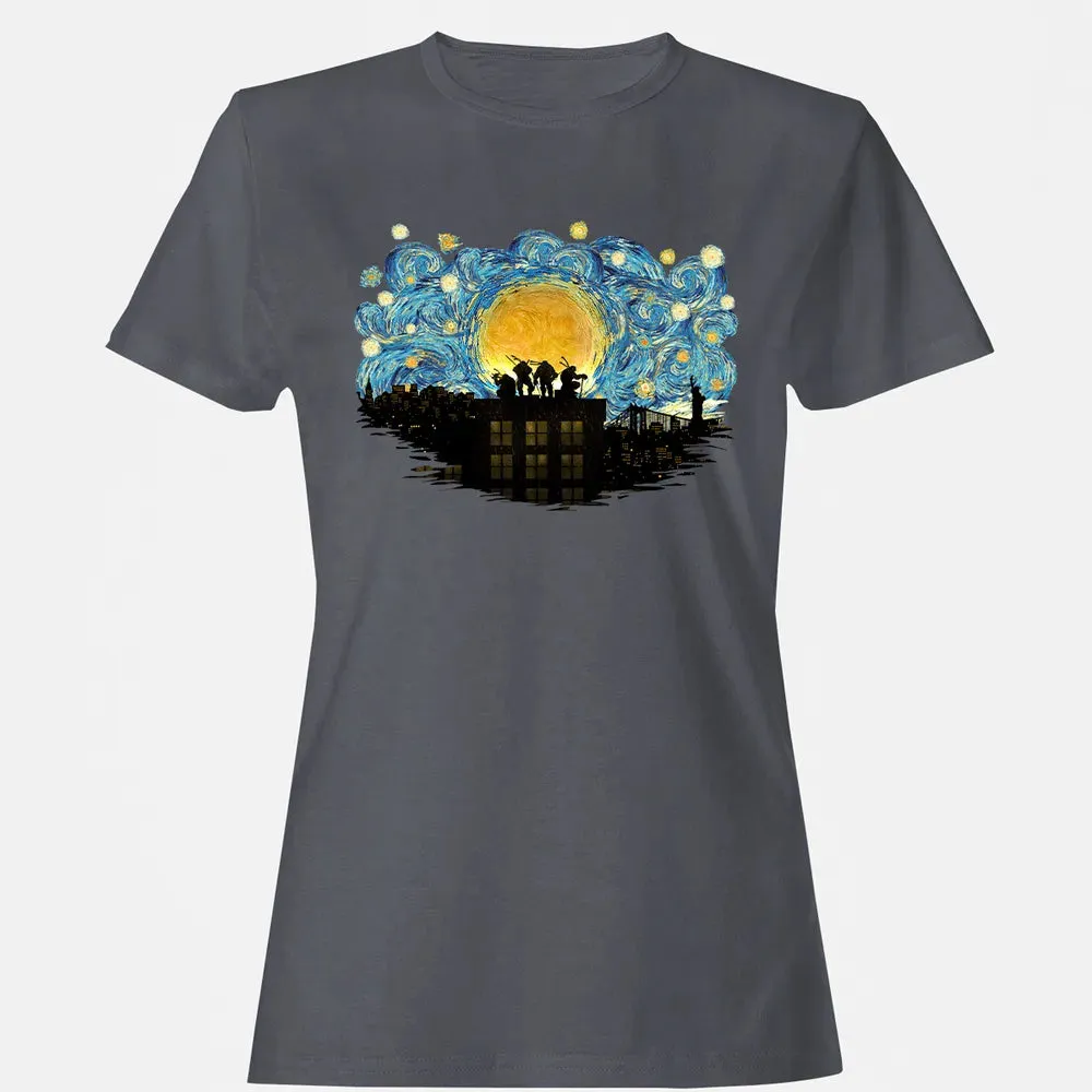 TMNT Starry Night Women's T-shirt - 5