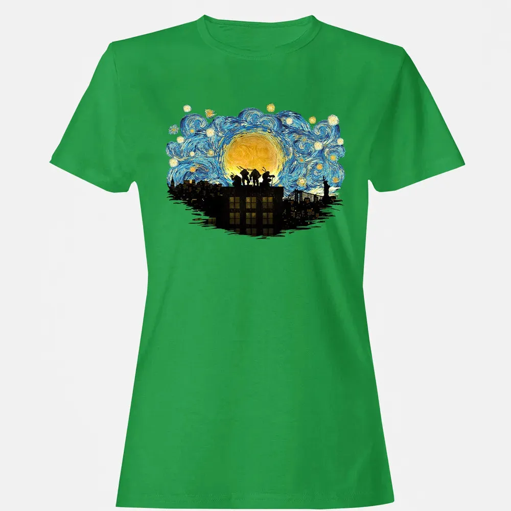 TMNT Starry Night Women's T-shirt - 7