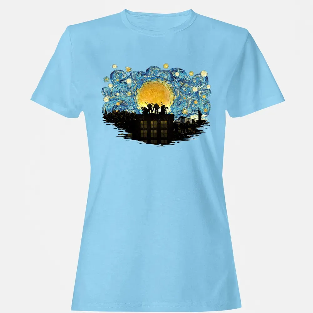 TMNT Starry Night Women's T-shirt - 8