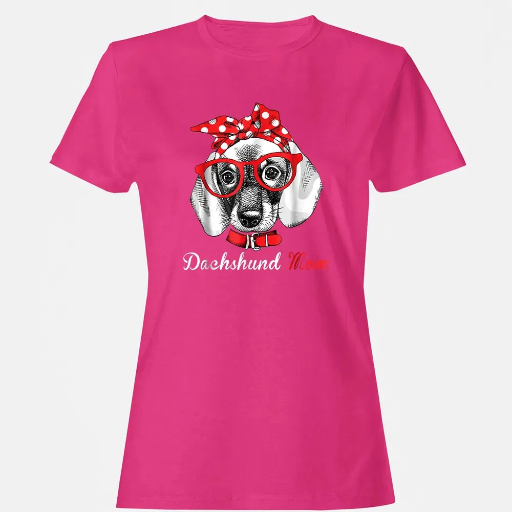 Dachshund Mom  for Doxie Wiener Lovers Mothers Day Gift Women's T-shirt - 6