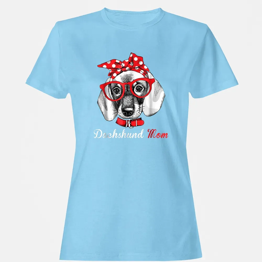 Dachshund Mom  for Doxie Wiener Lovers Mothers Day Gift Women's T-shirt - 8