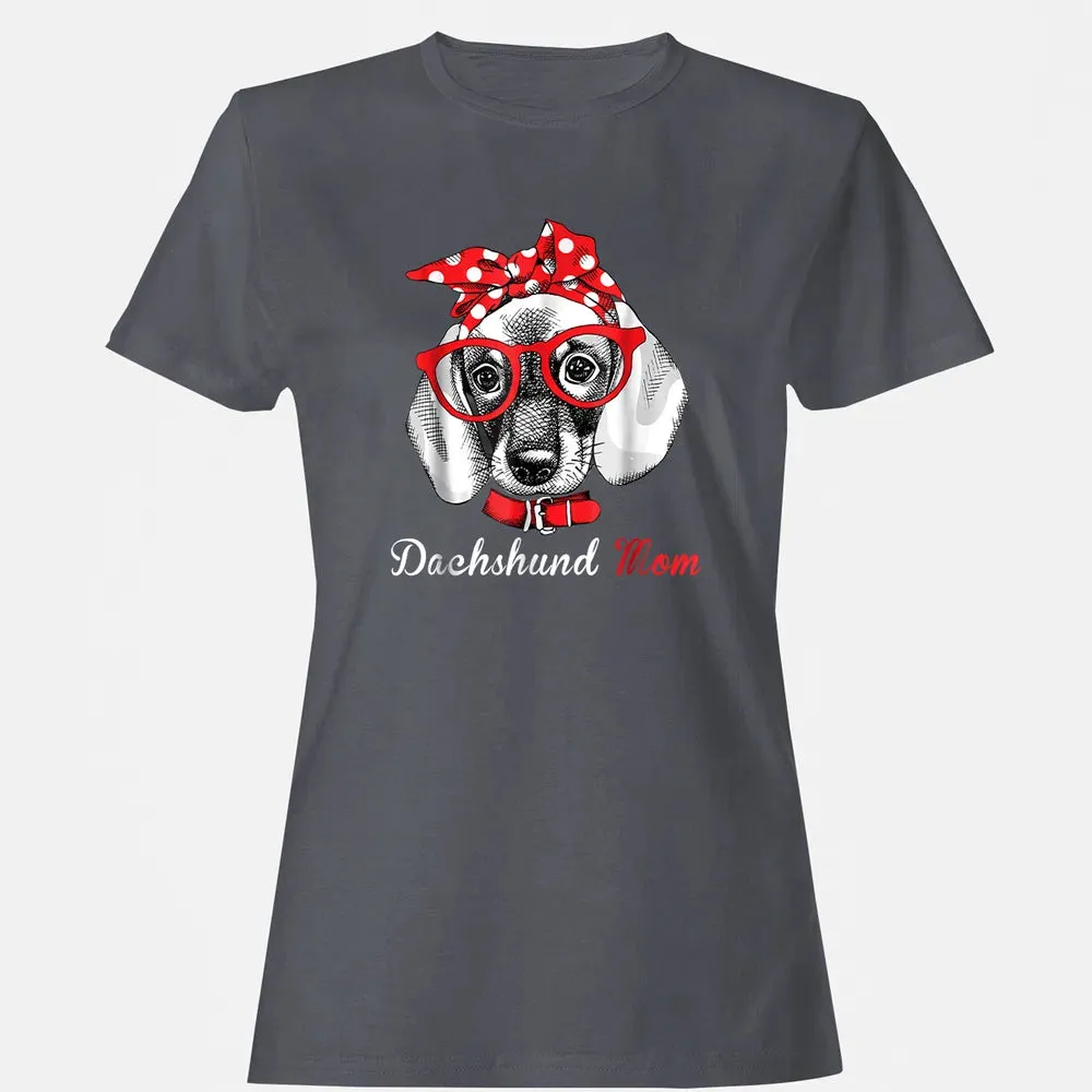 Dachshund Mom  for Doxie Wiener Lovers Mothers Day Gift Women's T-shirt - 5