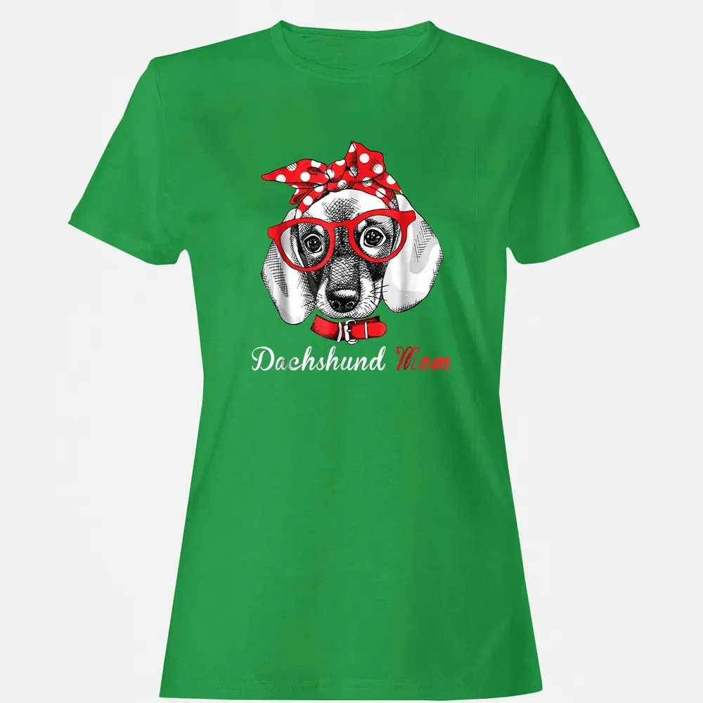 Dachshund Mom  for Doxie Wiener Lovers Mothers Day Gift Women's T-shirt - 7