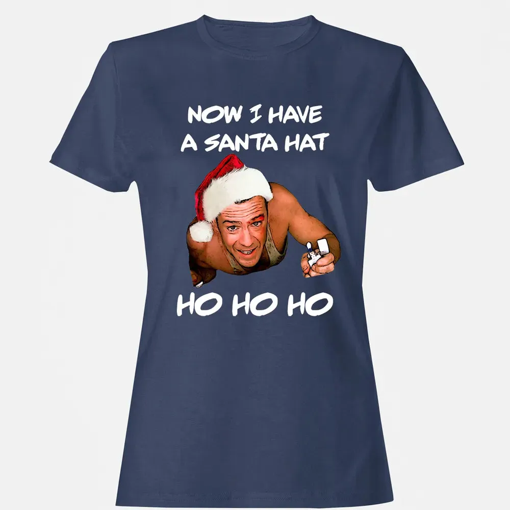 Now I Have A Santa Hat Ho-Ho-Ho Women's T-shirt - 10