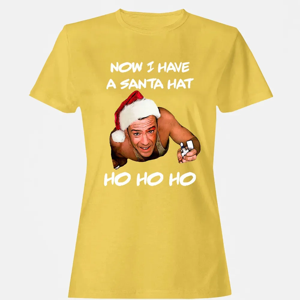 Now I Have A Santa Hat Ho-Ho-Ho Women's T-shirt - 4