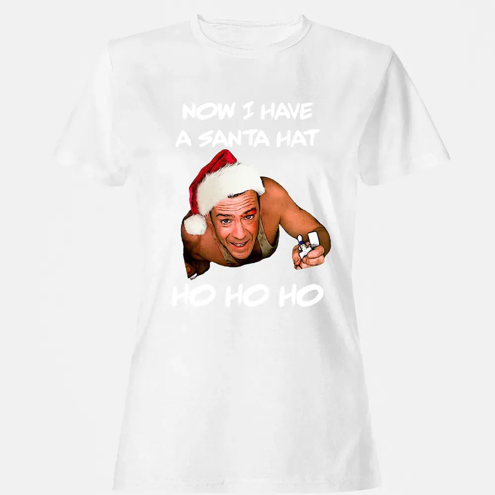 Now I Have A Santa Hat Ho-Ho-Ho Women's T-shirt - 16