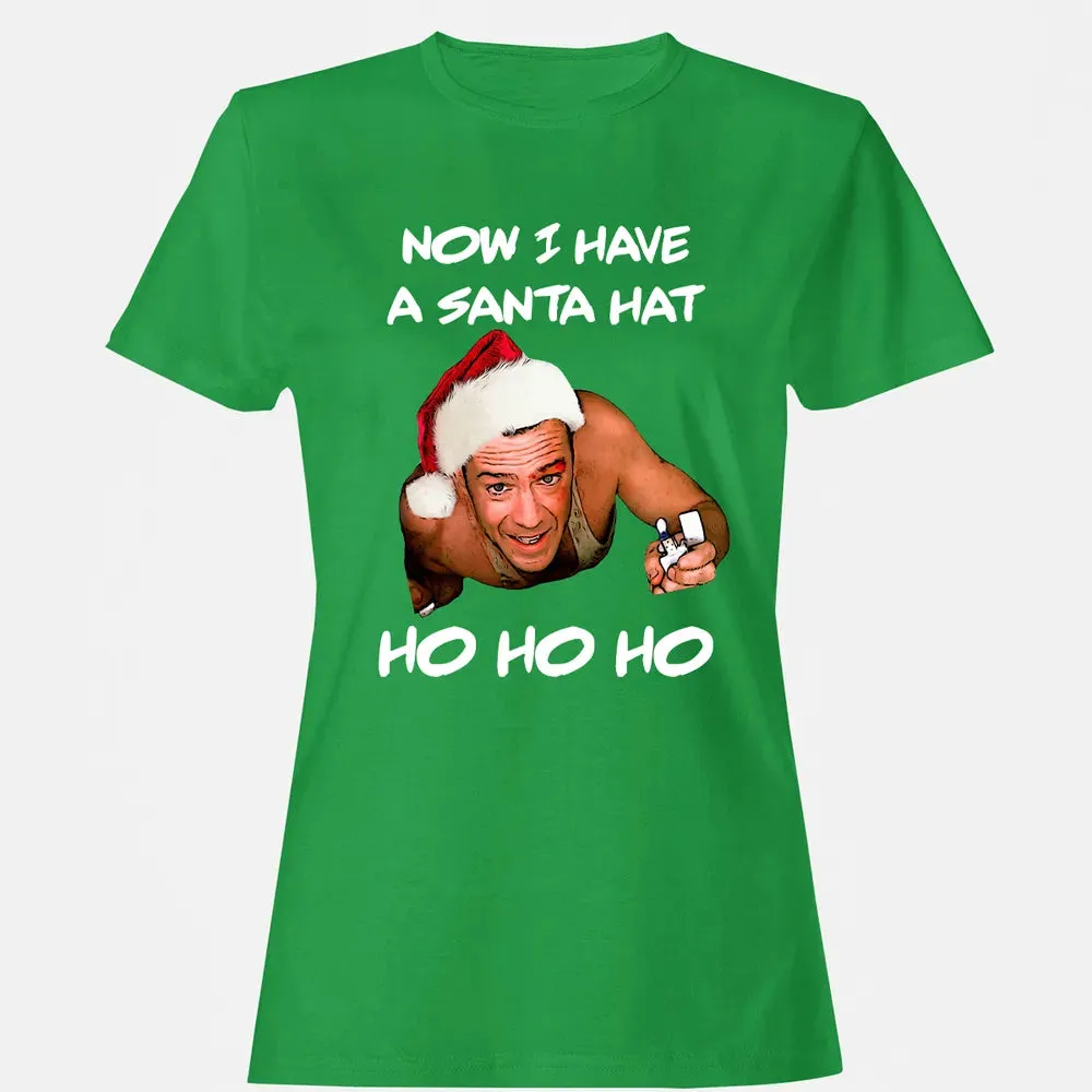 Now I Have A Santa Hat Ho-Ho-Ho Women's T-shirt - 7