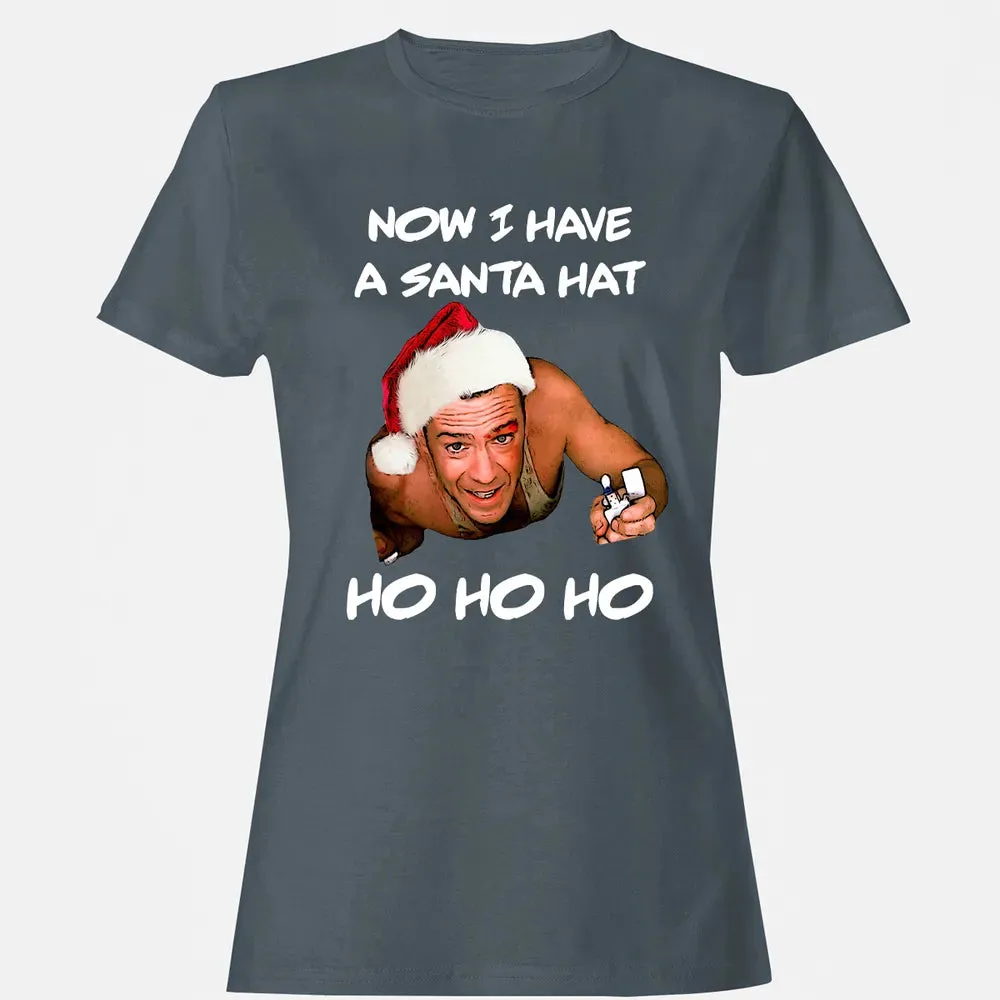 Now I Have A Santa Hat Ho-Ho-Ho Women's T-shirt - 3