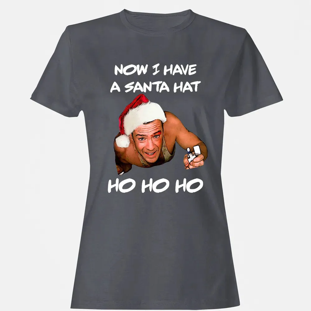 Now I Have A Santa Hat Ho-Ho-Ho Women's T-shirt - 5
