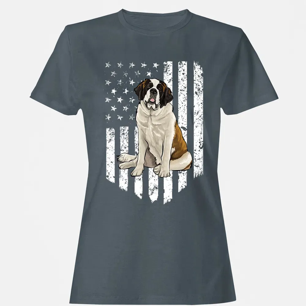 Black White American Flag St.png Women's T-shirt - 3