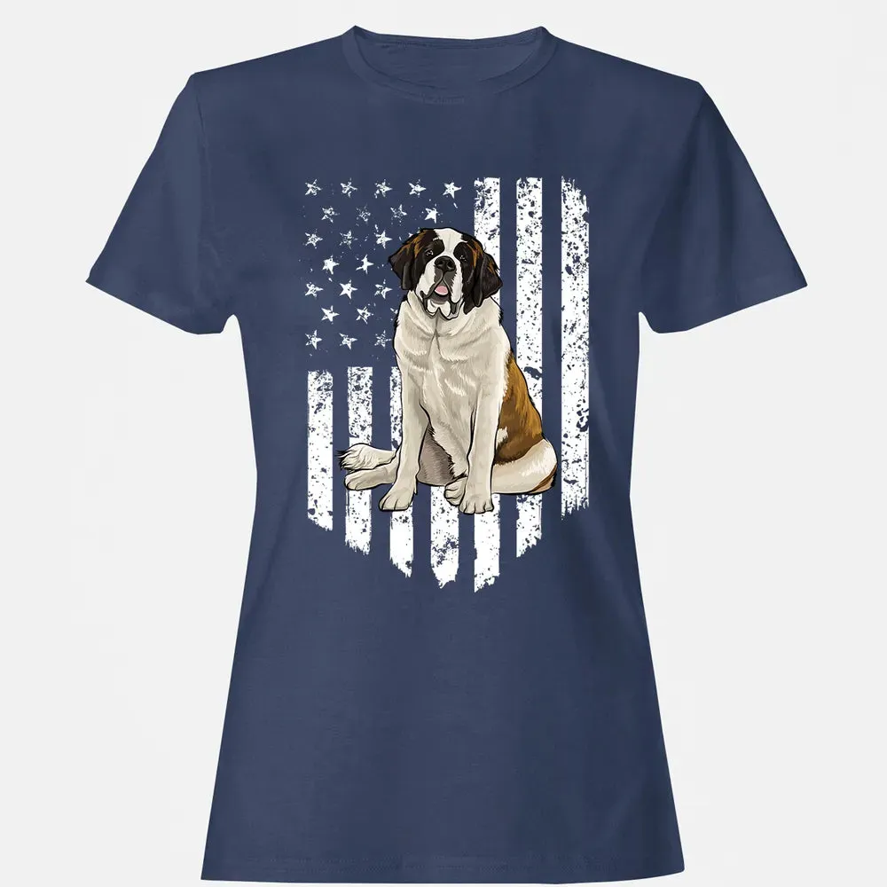 Black White American Flag St.png Women's T-shirt - 10