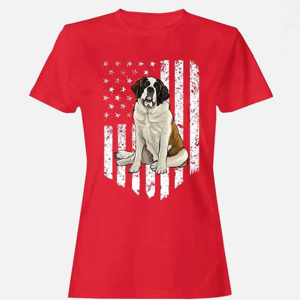 Black White American Flag St.png Women's T-shirt - 13